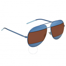 Dior Blue, Brown Mirror Aviator Sunglasses DIOR SPLIT 1/S 0Y4E