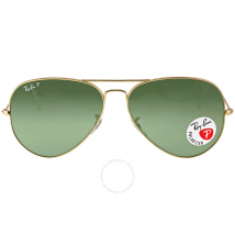 Ray Ban Ray-Ban Aviator Green Polarized Lenses Sunglasses RB3025 001/58 62-14