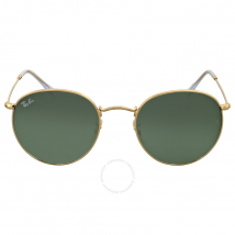 Ray Ban Green Classic G-15 Round Metal Sunglasses RB3447 001 53