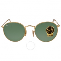 Ray Ban Gold Frames Green Lens 50 mm Sunglasses RB3447 001 50-21 RB3447 001 50-21