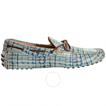 Tod's Men's Driving Shoes in Bluette/Dark Brown XXM0WG054709TE99HX