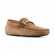 Tod's Men's Gommino Brown Suede Loafers, Brand XXM0GW0AU51RE0S818