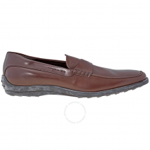 Tod's Men's Loafers In Semi-Glossy Leather Dark Brown XXM0DI00640D90S800