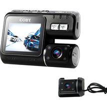 Coby Front & Back 720p GRS Logger Car Dash Cam & DVR