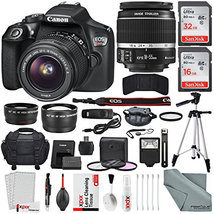 Canon EOS Rebel T6 DSLR Camera with EF-S 18-55mm f/3.5-5.6 IS II Lens, Along with 32 & 16GB SDHC, and Deluxe Accessory Bundle with Xpix cleaning Accessories