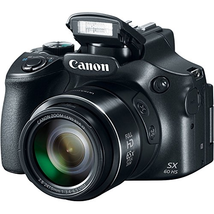Canon Powershot SX60 16.1MP Digital Camera 65x Optical Zoom Lens 3-inch LCD Tilt Screen (Black) (Certified Refurbished)