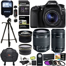 Canon EOS 80D Digital SLR Kit with EF-S 18-55mm f/3.5-5.6 Image Stabilization STM & Canon EF-S 55-250mm Lens