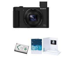Sony DSCHX80/B High Zoom Point & Shoot Camera (Black) w/ Free Battery and $50 Gift Card