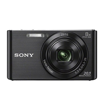 Sony DSCW830/B 20.1MP Digital Camera with 2.7" LCD (Black) (Certified Refurbished)