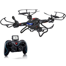 Thiết bị bay Holy Stone F181 RC Quadcopter Drone with HD Camera RTF 4 Channel 2.4GHz 6-Gyro Headless System Black (Upgraded with Altitude Hold Function)