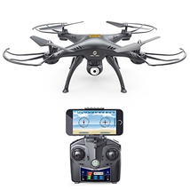 Holy Stone HS120 Wifi FPV Drone with Adjustable HD Camera Live Video RC Quadcopter with Altitude Hold, App Control and 3D VR Headset Compatible, RTF