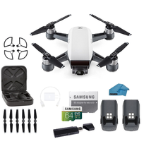 DJI Spark Intelligent Portable Mini Drone Quadcopter, with MUST HAVE BUNDLE and more