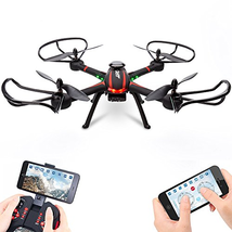 Drone, OOTTOO RC Headless WiFi FPV 2MP HD Camera Quadcopter 2.4GHz 4CH 6-Axis Gyro Phone App Control UAV  -Black