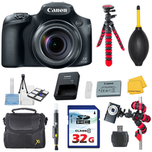 Canon Powershot SX530 HS 16.0 MP Digital Camera with 50x Optical Zoom and 1080p Full HD Video Bundle with Commander 32GB High Speed Memory Card + Card Reader + Deluxe Case + Commander Starter Kit