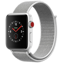 Đồng hồ Apple Watch Series 3 42mm Smartwatch (GPS + Cellular, Silver Aluminum Case, Seashell Sport Loop)
