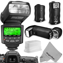 Đèn trợ sáng Altura Photo Professional Flash Kit for NIKON DSLR - Includes: I-TTL Flash (AP-N1001), Wireless Flash Trigger Set and Accessories
