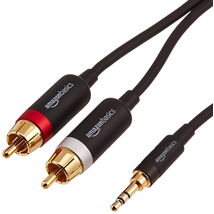 Dây cáp AmazonBasics 3.5mm to 2-Male RCA Adapter Cable - 4 Feet
