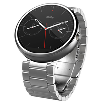Đồng hồ Motorola 1.56-Inch Moto 360 Smartwatch 23mm for Android and iphone - Light Metal (Discontinued by Manufacturer)