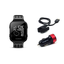 Đồng hồ Garmin Approach S20 (Black) Golf GPS Watch with PlayBetter USB Car Charge Adapter