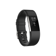 Đồng hồ Fitbit Charge 2 Heart Rate + Fitness Wristband, Black, Small (US Version)