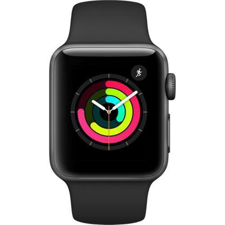Apple Watch Series 3 - GPS - Space Gray Aluminum Case with Gray Sport Band - 42mm