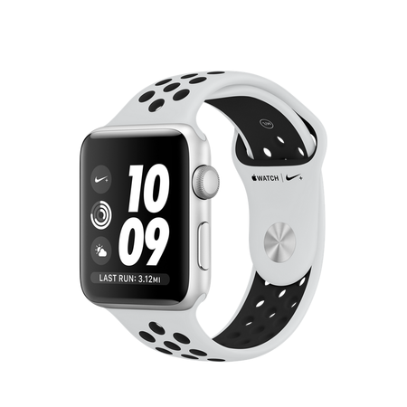 Đồng hồ Apple Watch Nike+ GPS Series 3, 42mm Silver Aluminum Case with Pure Platinum/Black Nike Sport Band - Silver