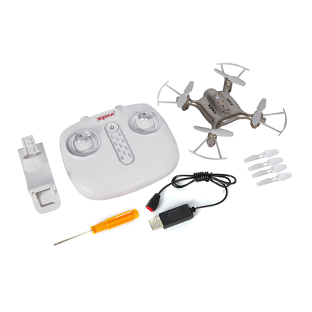 Syma X21W Wifi FPV Drone With 0.3MP Camera Real-time Live Video LED Nano Pocket RC Drone With GYRO App Control Champagne