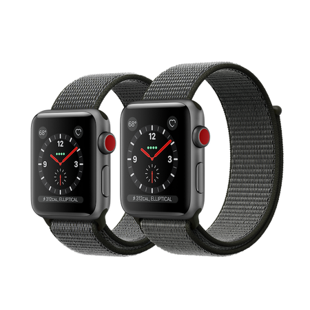 Đồng hồ Apple Watch Series 3 GPS + Cellular 42mm, Space Gray Aluminum Case with Dark Olive Sport Loop