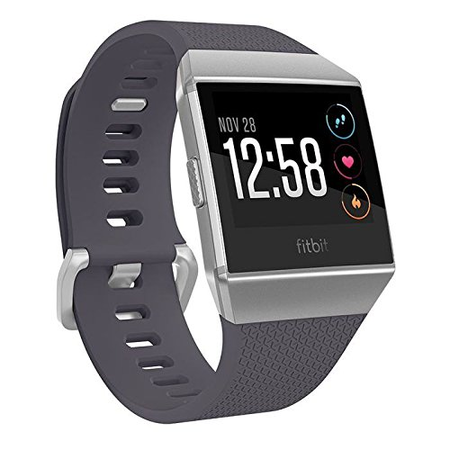 Đồng hồ Fitbit Ionic Smartwatch, Blue-Gray/Silver, One Size (S & L Bands Included)