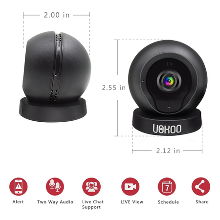Wireless Security Camera, 1280x720P HD Home WiFi Wireless Security Surveillance IP Camera