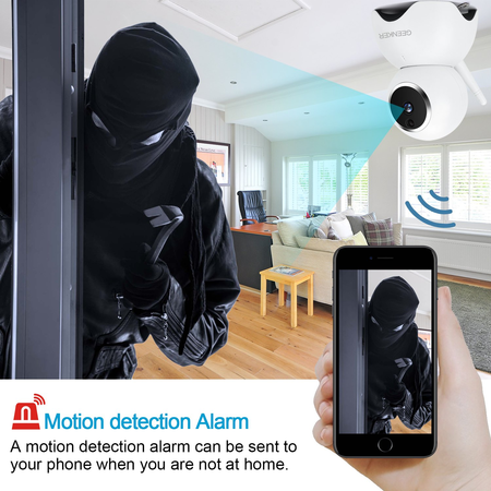 GEENKER HD IP Camera,720P Wireless Wifi Security Camera Home Monitor Indoor/Outdoor 2-Way Audio Night Vision Surveillance Security Alarm System