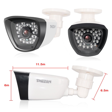 Máy quay quan sát TMEZON HD CCTV Security Camera 960H Home Security Day/Night Waterproof Outdoor Camera 800TVL 30 IR-LEDs 3.6mm Wide Angle Lens