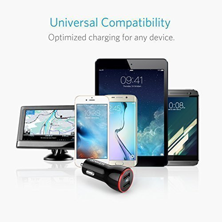 Anker 24W Dual USB Car Charger, PowerDrive 2