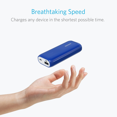 [Upgraded to 6700mAh] Anker Astro E1 Candy-Bar Sized Ultra Compact Portable Charger, External Battery Power Bank, with High-Speed Charging PowerIQ Technology