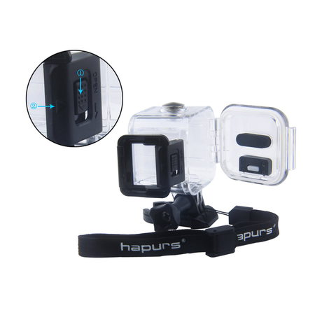 Hapurs Diving Waterproof Housing Protective Case Cover For GoPro Hero 4 Session 5 Session Sport Camera Accessories