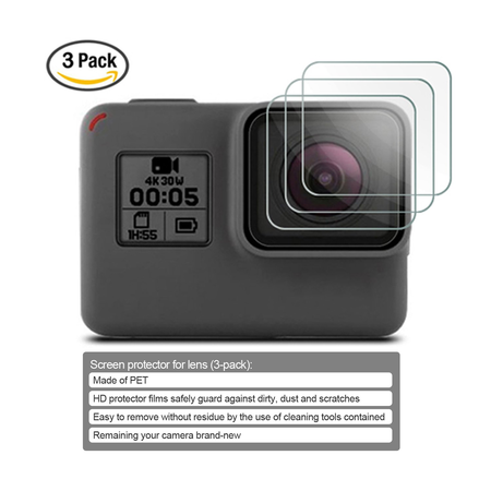 Kupton Accessories for GoPro Hero 6 / 5 Black Starter Kit Travel Case Small + Housing Case + Screen Protector + Lens Cover + Silicone Protective Case for Go Pro Hero6 Hero5 Outdoor Sport Kit