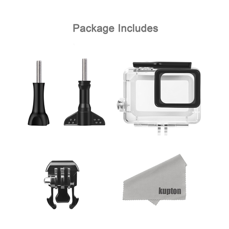 Kupton Housing Case for GoPro Hero 6 / 5 Black Waterproof Case Diving Protective Housing Shell 45m with Bracket Accessories