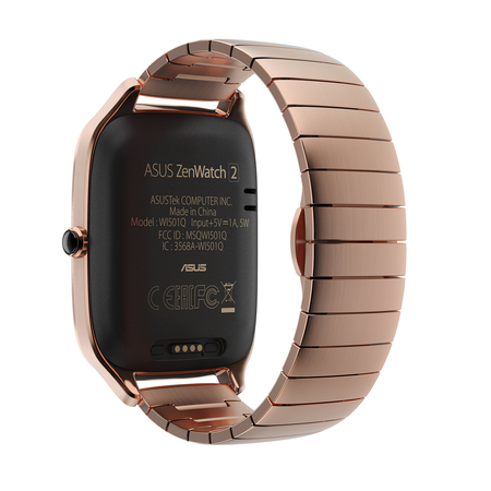 ASUS ZenWatch 2 Gold Metal 41mm Smart Watch with HyperCharge Battery, 1.63-inch AMOLED Gorilla Glass 3 TouchScreen, 4GB Storage, IP67 Water Resistant