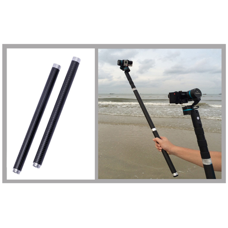 Bộ 2 ống gậy chụp Feiyu Tech Carbon Fiber Extention Reach Pole Rod Tube for FY-G3 Ultra / FY-G4 Handheld Gimbal Steady Gopro hero 3 4