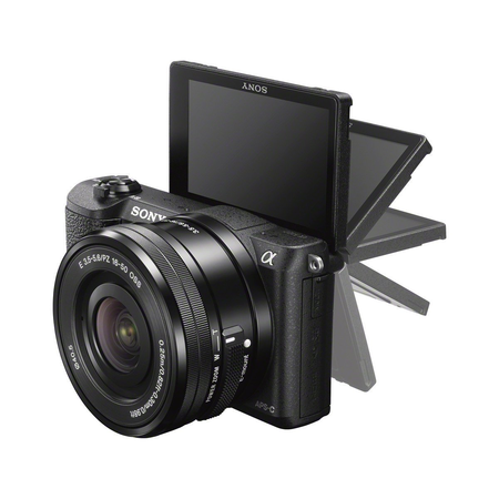 Sony Alpha a5100 Mirrorless Digital Camera w/ 16-50mm Lens & 64GB SD Card Bundle
