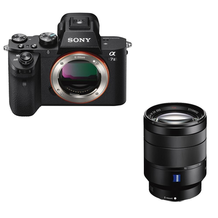 Bộ máy ảnh và ống kính Sony a7R II Full-Frame Mirrorless Interchangeable Lens Camera w/ Sony 24-70mm f/4 Vario-Tessar T FE OSS Zoom Lens