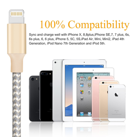 ​ANNBOS lightning usb charging cable