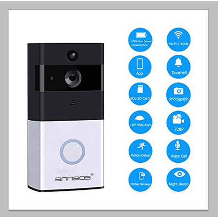 ANNBOS Smart doorbell wireless wifi detection real time