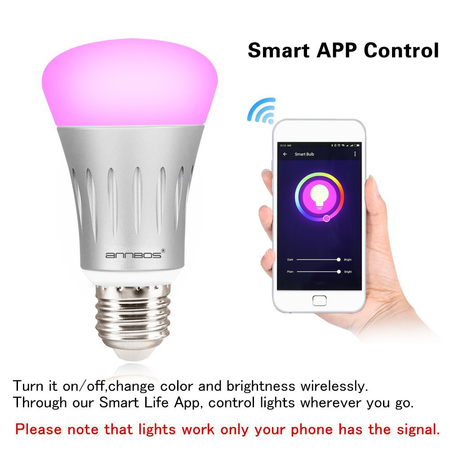 ANNBOS Bluetooth wifi Smart led Light Bulb