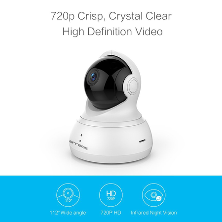 ANNBOS Dome Camera Wireless IP Indoor Security Surveillance System 720p HD Night Vision
