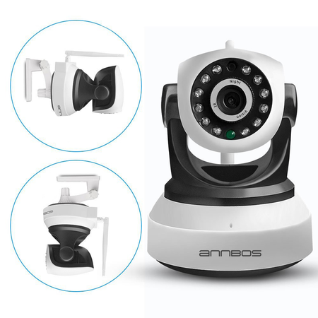 ANNBOS IP Camera Wireless Wifi 720P HD Night Vision Home Surveillance Security Alarm System