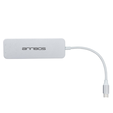 Cáp chuyển đổi đa năng USB-C Hub Type C 7 trong 1 cho MacBook Pro hiệu ANNBOS - USA (Silver)