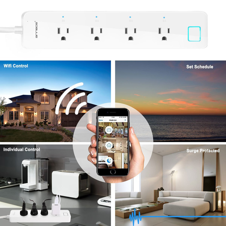 ANNBOS WiFi Outlet Smart Plug Compatible with Alexa, Google home