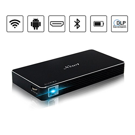 Máy chiếu Projector, Mini Portable Pocket Projector with 120 inch Display - HD Mobile Pico Video Projector