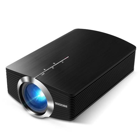 Máy chiếu Projector, GooDee Mini Portable Projector Home Cinema Theater Movie Video Projector Support Multimedia HDMI USB for Home Entertainment Games